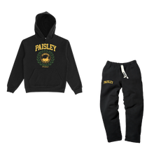 Load image into Gallery viewer, Paisley University Tracksuit - Black
