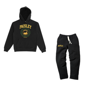 Paisley University Tracksuit - Black