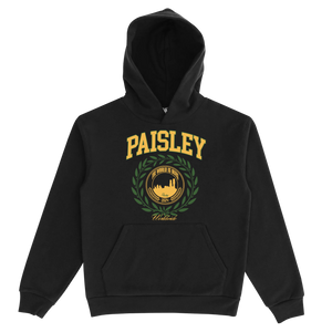 Paisley University Hoodie - Black